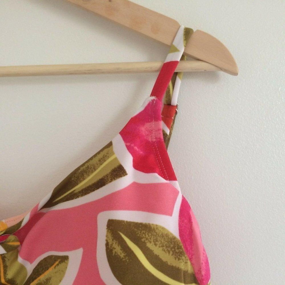 Beach Betty Swimsuit Large Miracle One Piece Floral Tropical Vacation Resort - Picture 4 of 7